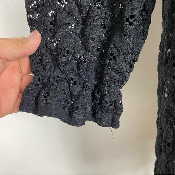 Anne Sui stretch lace eyelet mini dress Y2K 90s size Small - Picture 9 of 10